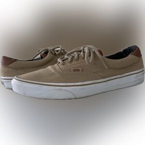 Vans Men's Beige Canvas Sneakers